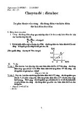 Giáo án bồi dưỡng học sinh giỏi môn Vật lý Lớp 9 - Năm học 2015-2016